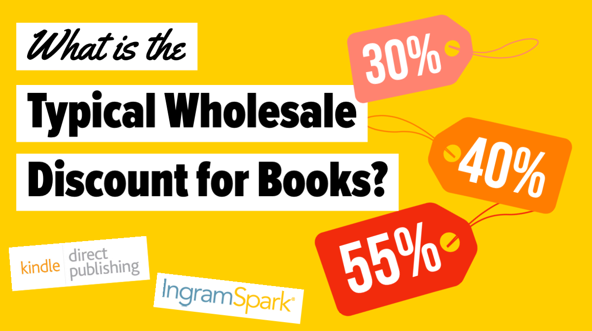 What is the typical wholesale discount for books?